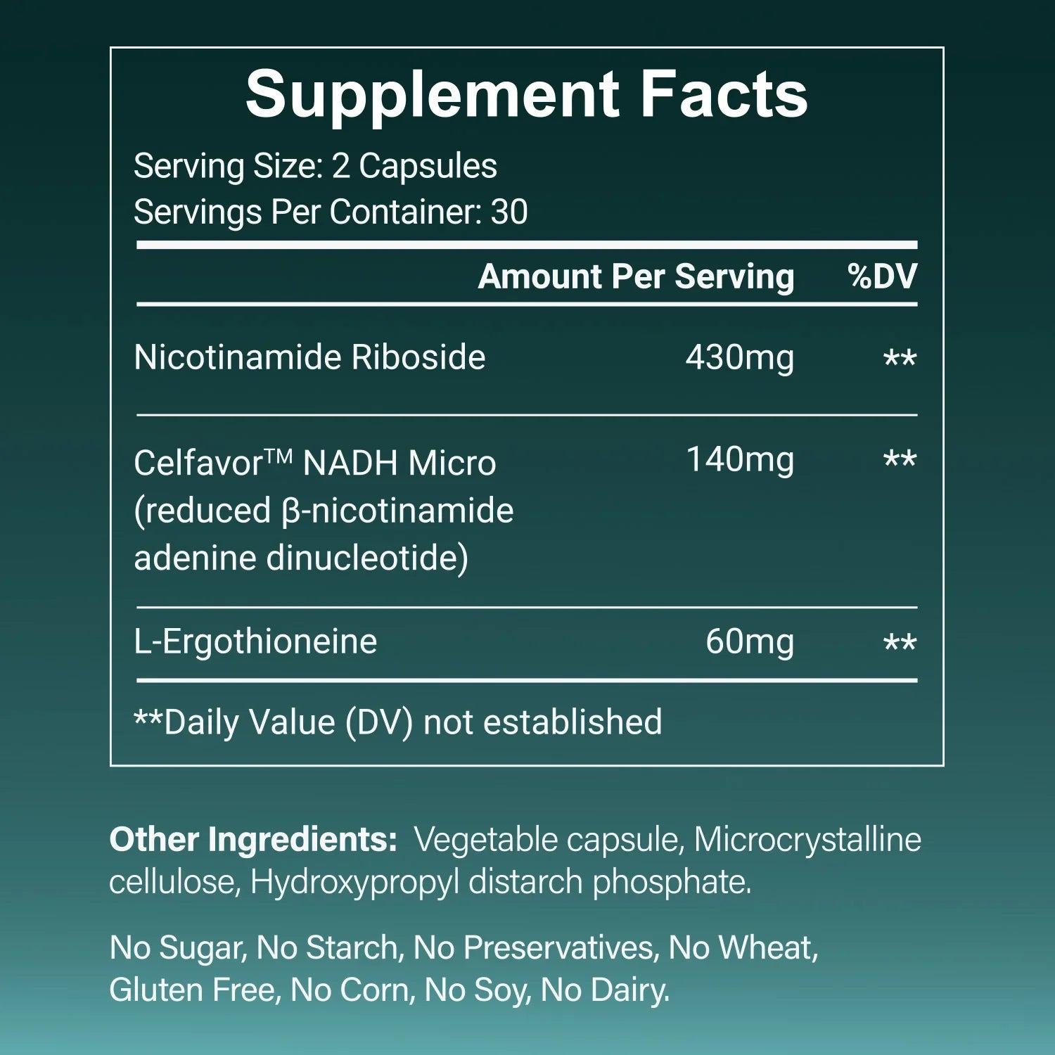 L- Ergothioneine NAD+ Blend